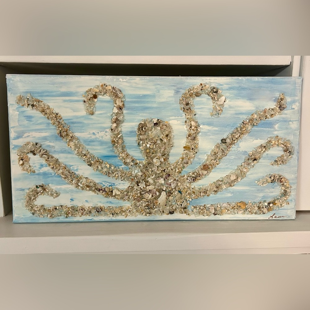 Seashell Octopus Wall Art